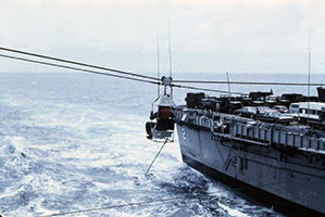At Sea High-line personal transfer at Sea